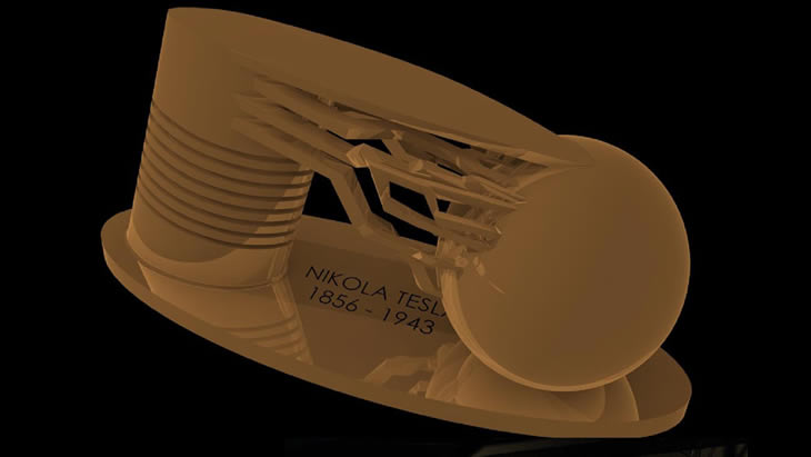 Projekt realizace pomniku NIKOLA TESLA